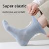 Men's Summer Mesh Pure Cotton Mid-Calf Breathable Anti-Sweat Cotton Stockings Anti-Odor Long-Sleeved Stockings