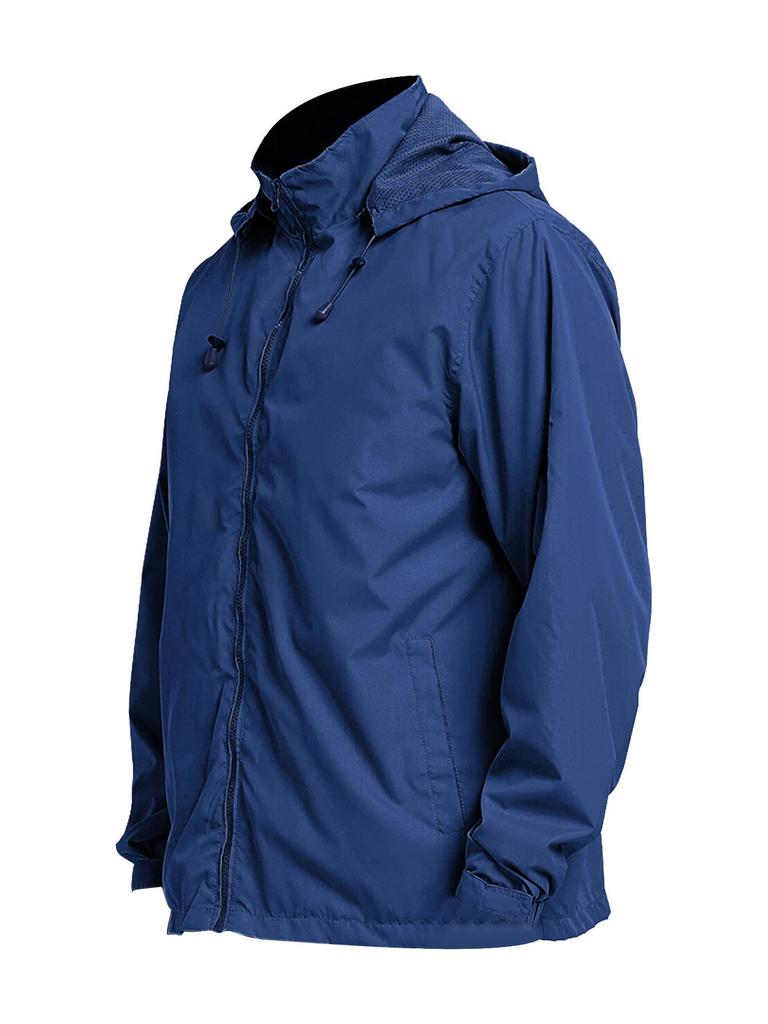 Men's Waterproof Windproof Outdoor Hooded Soft Shell Jacket for Autumn/Winter