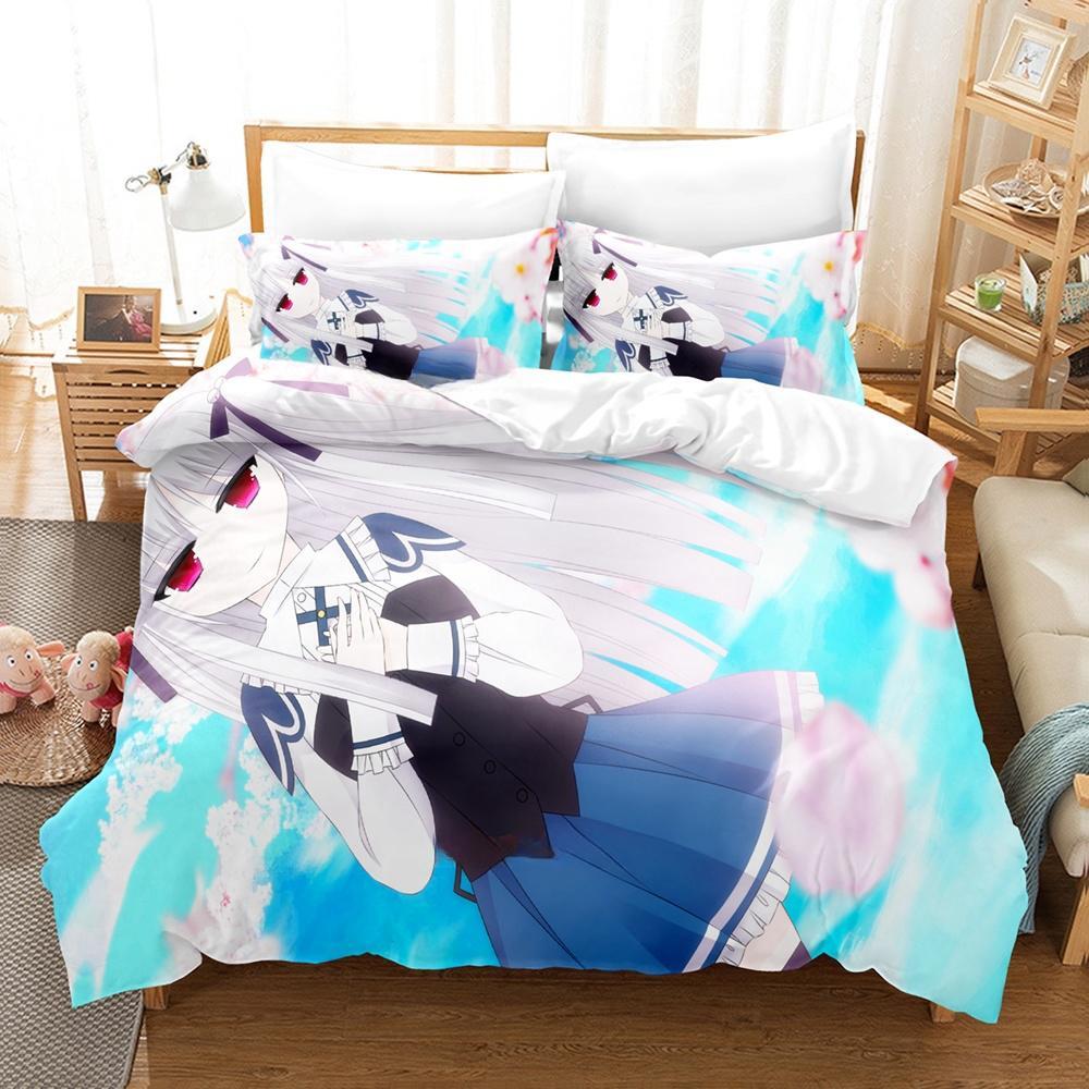 New 3d Print Kawaii Anime Absolute Duo Bedding Set Single Twin Full Queen King Size Bed Set Adult Kid Bedroom Duvet cover Sets
