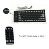 Silents Silicone Keyboards 85Keys USB Wireds Flexible and Foldable Rollups Keyboards for PC and Laptop Use Waterproof