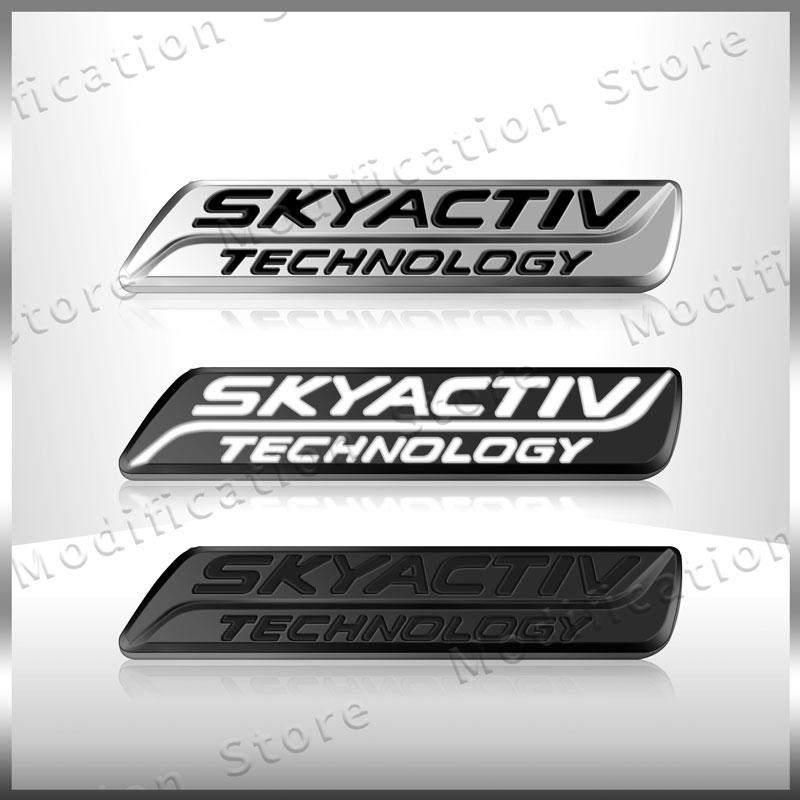 3D SKYACTIV TECHNOLOGY Logo Car Rear Trunk Badge Emblem Sider Fender Sticker For MAZDA CX-3 CX3 CX-5 CX5 CX-7 Atenza h1