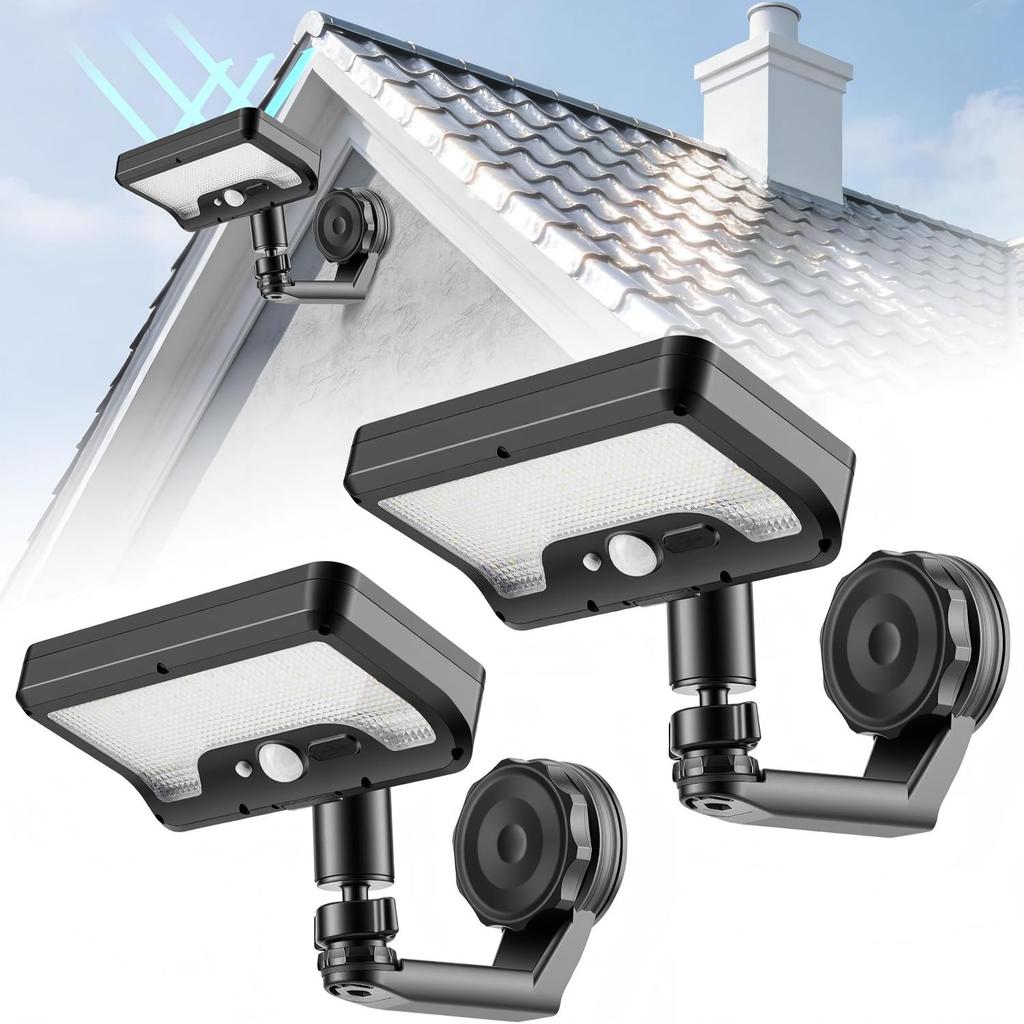 Magnetic Solar Light Outdoor Motion Sensor, Semi Embedded Installation, Solar Charging, Suitable for Courtyards, Terraces, Fences, and RVs