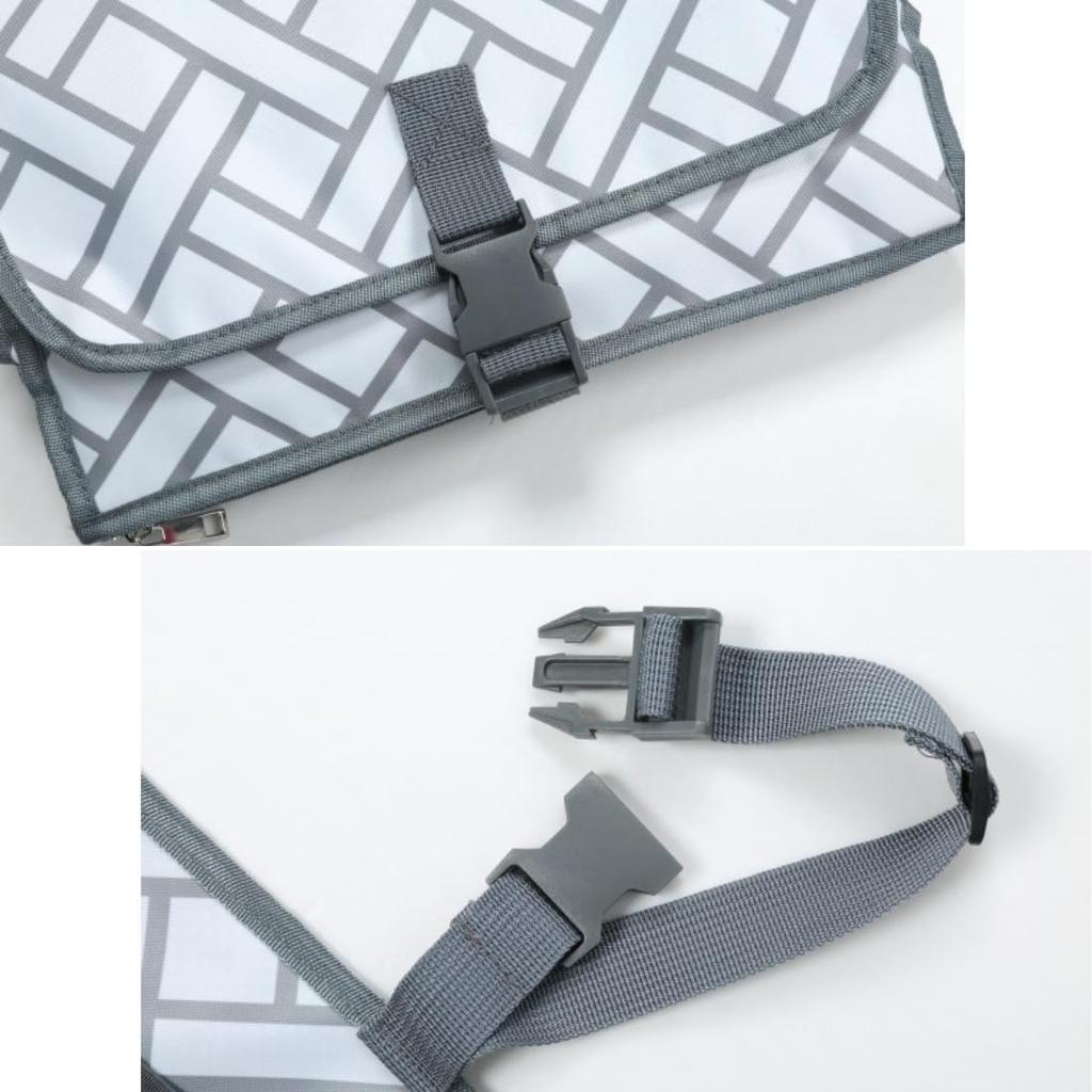 Argyle Foldable Diaper Changing Pad Portable for Baby with Storage Perfect for Newborns and Simple and Cute Design for Pouch, Travel, Convenient,