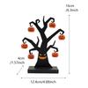 1 Piece of Pumpkin Iron Tree Handicraft, Full of Evil Pumpkin Smiling Face, Iron Tree Covered with Pumpkins, Eerie Atmosphere, H