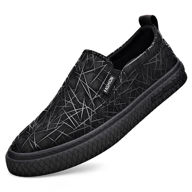 Men s Trendy Breathable Mesh Slip-On Canvas Shoes - Lightweight & Casual 40
