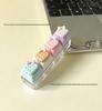 Cute Sticker DIY Button Squeeze Toy Keychain - Stress Relief Pendant