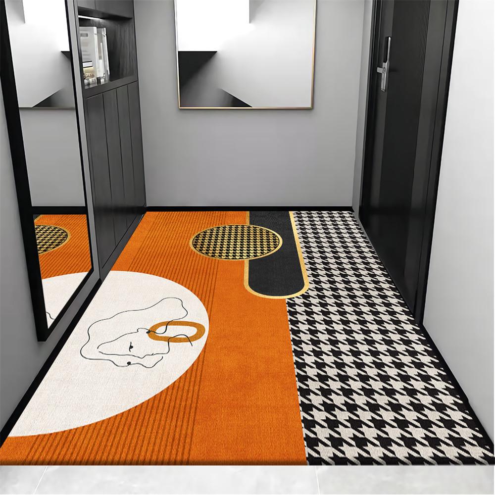 Luxurious Non-Slip Doormat: Ideal for Living Room, Bedroom, Entrance, Coffee Table, or Study; Customizable Size.