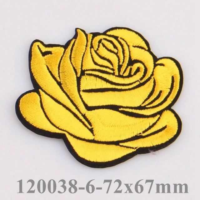 10Pcs Flower Rose Iron on Patches Embroidered Sew on Patch Appliques Patch for Clothing Jackets Backpack Repairing Decorations
