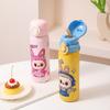 316 Food Grade Cat Thermos Cup, Portable Double Drinking Straw Water Cup, Cartoon Bouncing Direct Drinking Cup