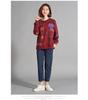 Clearance Spring Loose Fit Round Neck Print T-shirt for Middle-Aged and Elderly Women - Pure Cotton Slimming Sweatshirt