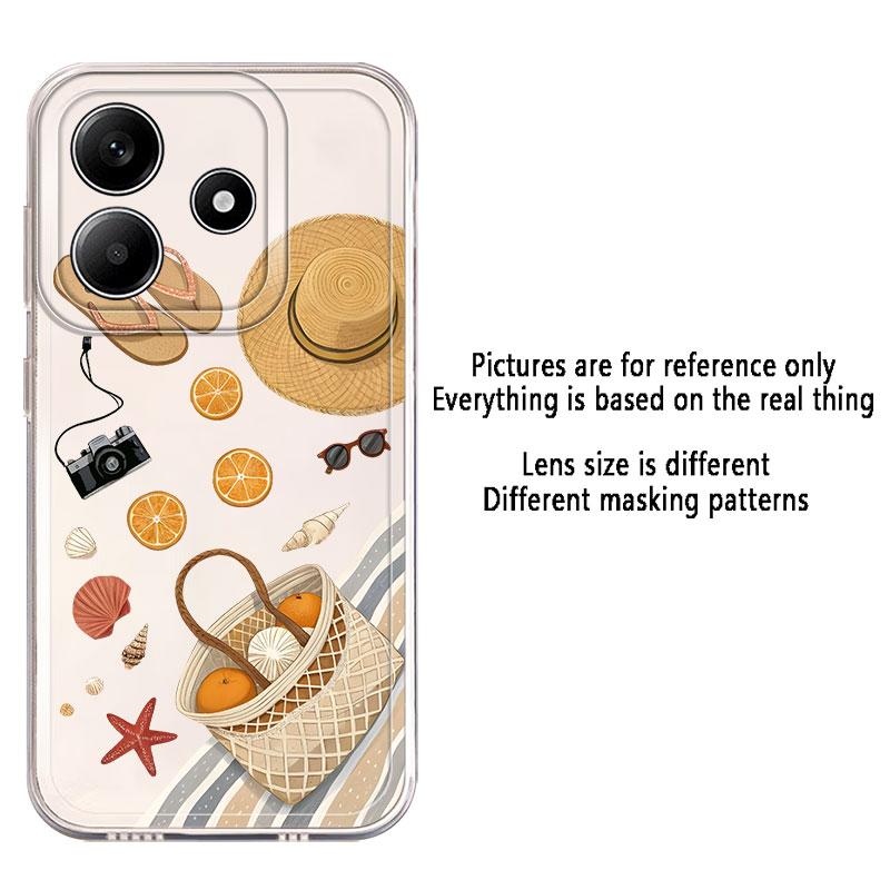 Case for Xiaomi Redmi Note 14 Pro Plus 14C 9 10 11 12S 13C 11S 12 10S Note 13 A4 Soft Phone Cover Beach Travel