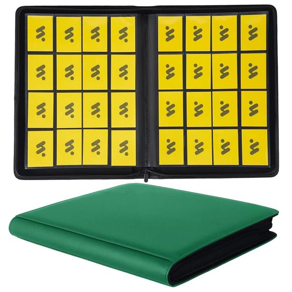Large 1024 Hold TCG Card Binder 16 Pocket Zippered Waterproof for YuGiOh Magic Cards Anime Game Card Collection Album