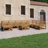 Day and Night - Day and Night Garden Furniture 9 Pieces and Cushions Honey Brown Pine Wood