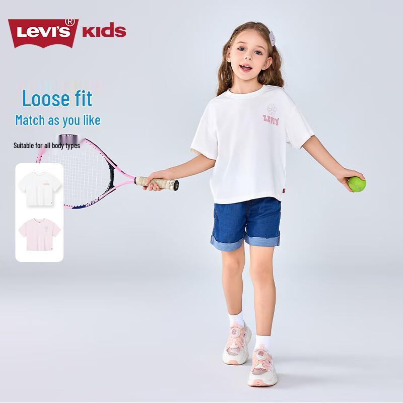 Levi s Kids  Girls  Summer Comfort Crew Neck Short Sleeve T-Shirt L