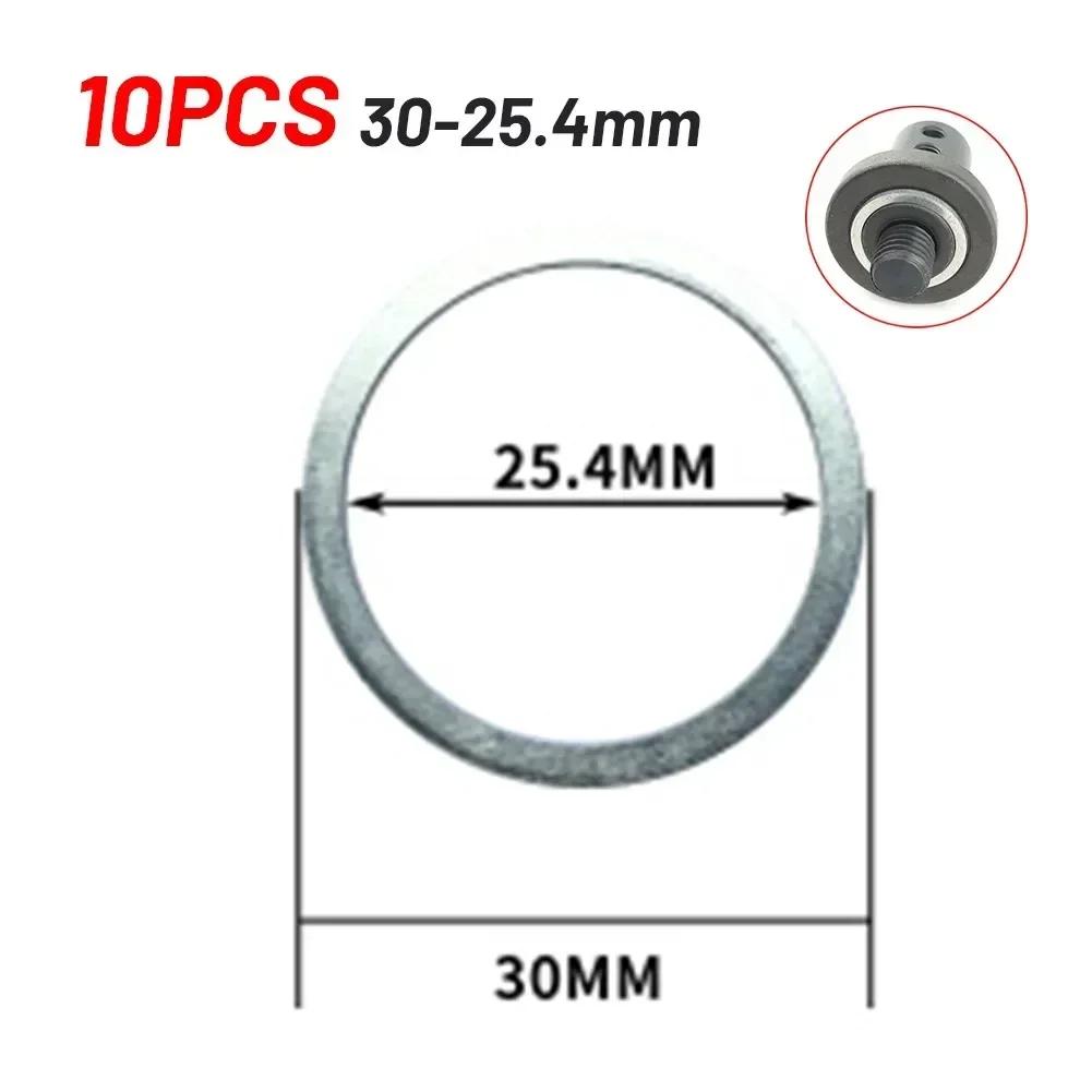 10 PCS Saw Blade Reducing Rings Conversion Ring Saw Cutting Washer Inner Hole Adapter Ring Blade Aperture Change Washer 10 PCS Set