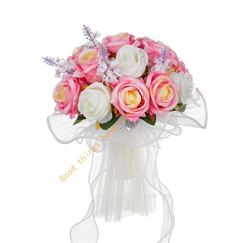 Wedding Bouquets Bridal Bouquets Wedding Party Flower Decorations for Ceremony, Anniversary, Valentines, Photography 55KF