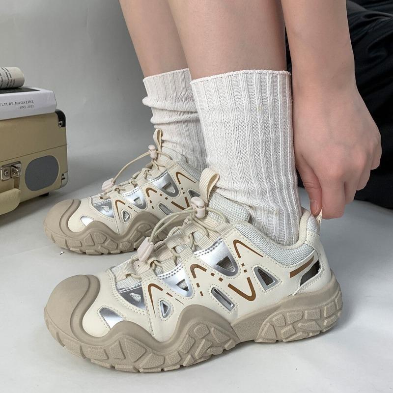 Fashion outdoor hollow casual shoes women, summer new ugly cute shoes running sports shoes hiking shoes dad shoes