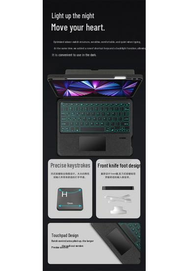 iPad 10.2'' Keyboard Case, Compatible with 9/8/7th Gen, Bluetooth Magic Keyboard, Horizontal & Vertical Stand