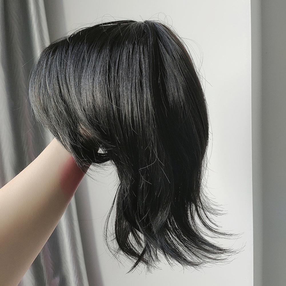 Szintetikus Puha Frufru Mullet Fej Típus Rövid Paróka Divatos Hajhosszabbítások Személyre Szabott Hajkiegészítők Nők Férfiak Hajformázó Eszköz