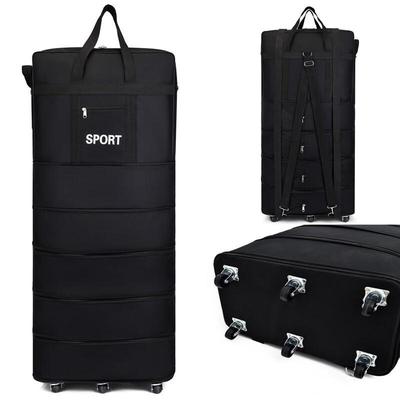 OEING Foldable Expandable Travel Luggage Bag with Wheels