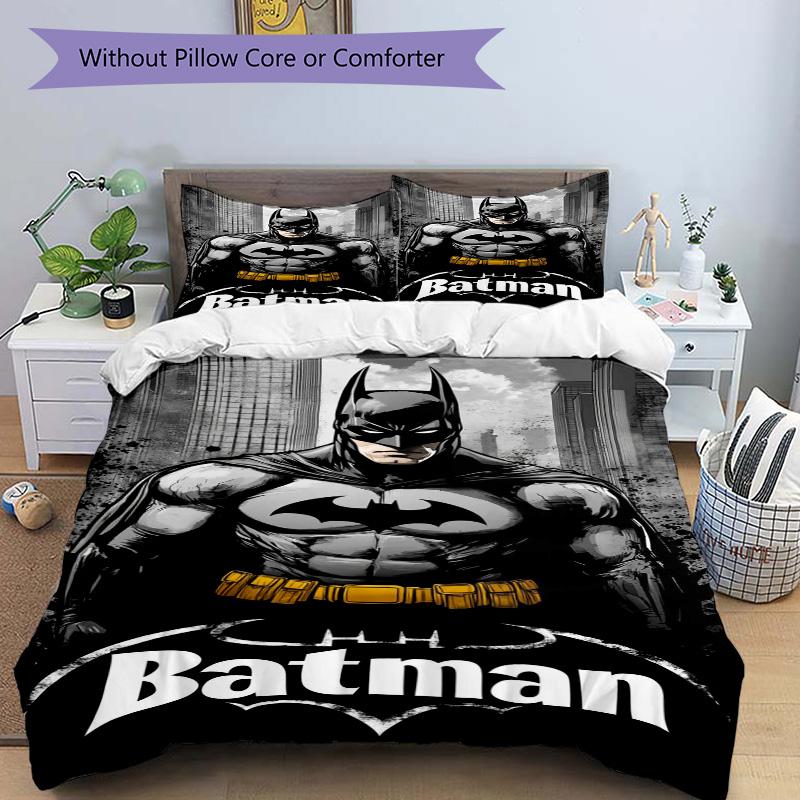 Batman Urban Legend Print 3Pcs Bedding Setduvet Cover With 2 Bedropillowcase Home Birthday Gift