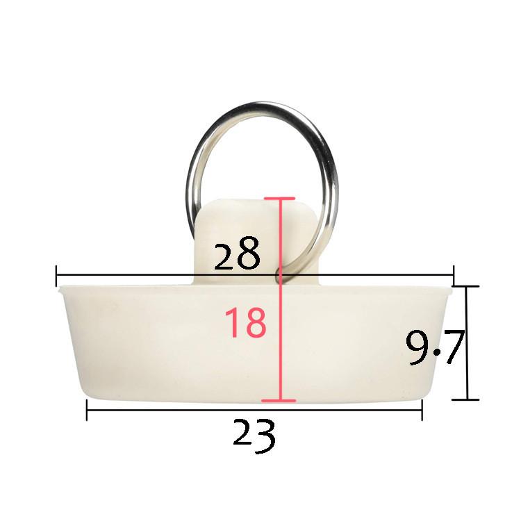 

Universal White Rubber Sink Drain Plug For Bathtub And Wash Basin With Pulloperated Seal 28mm