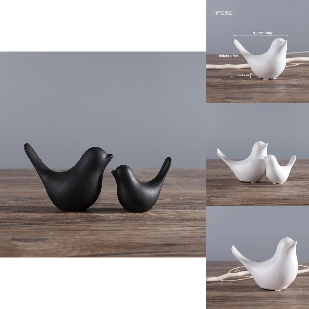 Modern Minimalist Ceramic Bird Decor With Abstract Design For Home And Gift Use
