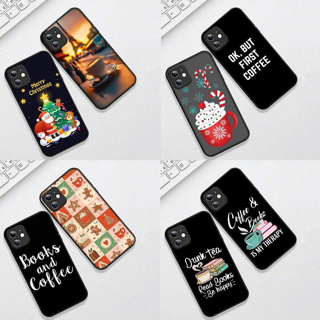Cover for Motorola Moto Edge 70 60 Fusion NEO Pro G Stylus G56 G96 G52 G04 G05 20 Phone Case OK But First Coffee Book Christmas