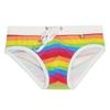 Men Swim Briefs Trunks Pride Day Strips Tight Fit Sexy Swimwear Beach Wear Tanning Surfing GYM