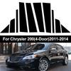 10Pcs Car Window Door Column B C Pillar Post Trim Cover Glossy Black PC Stickers Accessories Fit For Chrysler 200 (4-Door) 2011-2014