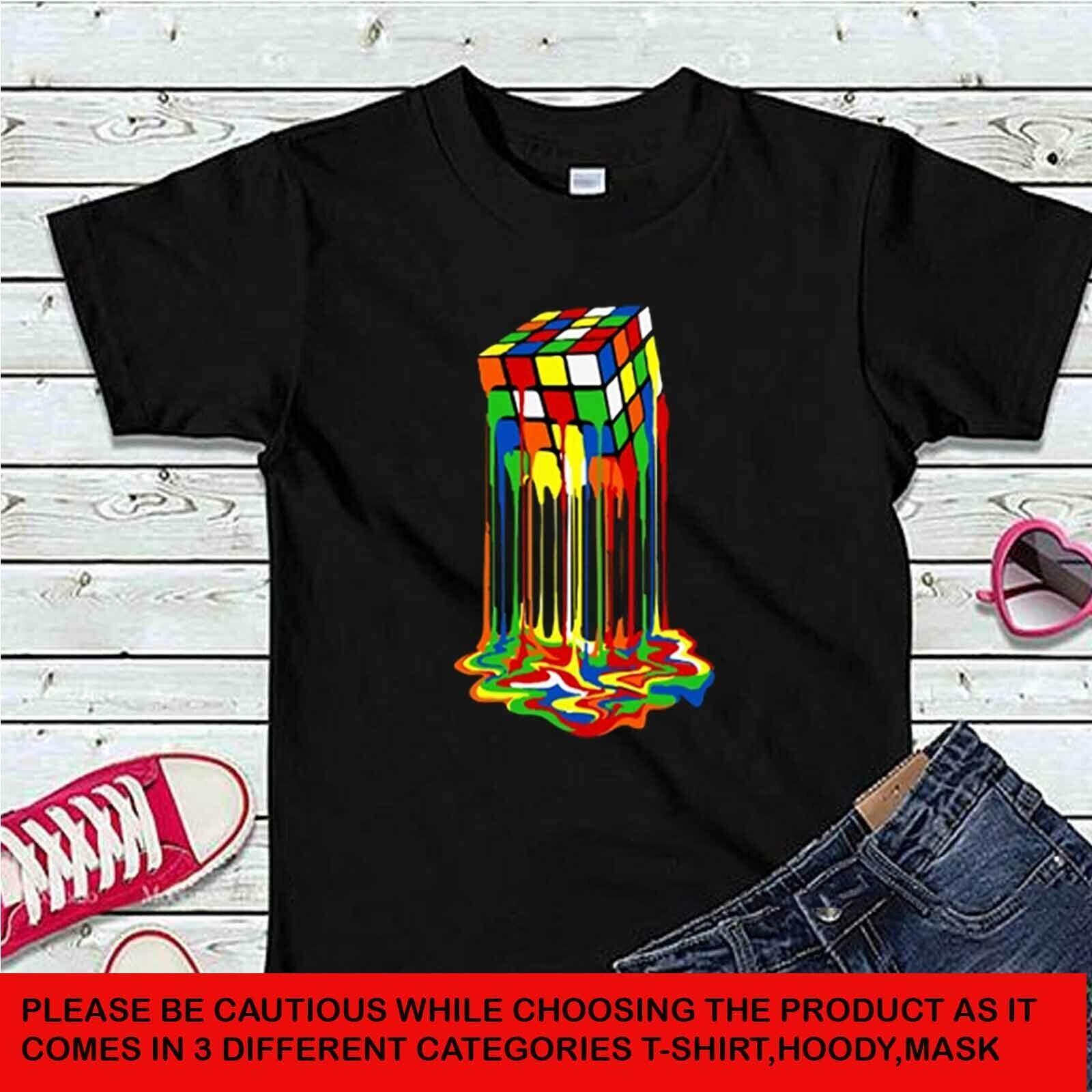 Melting Rubiks Cube Tee Top Classic Kids T-Shirt #DG #P1#PR S