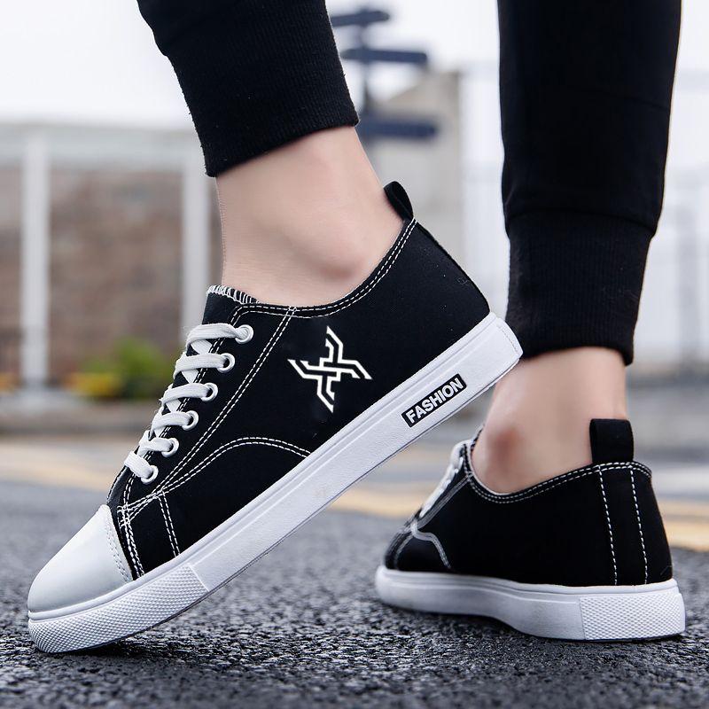 Male Shoe Breathable Canvas Chunky Lace-up Men's Casual Shoes Designer Luxury Fashion 2026 Low Price Without Leather Sneakers