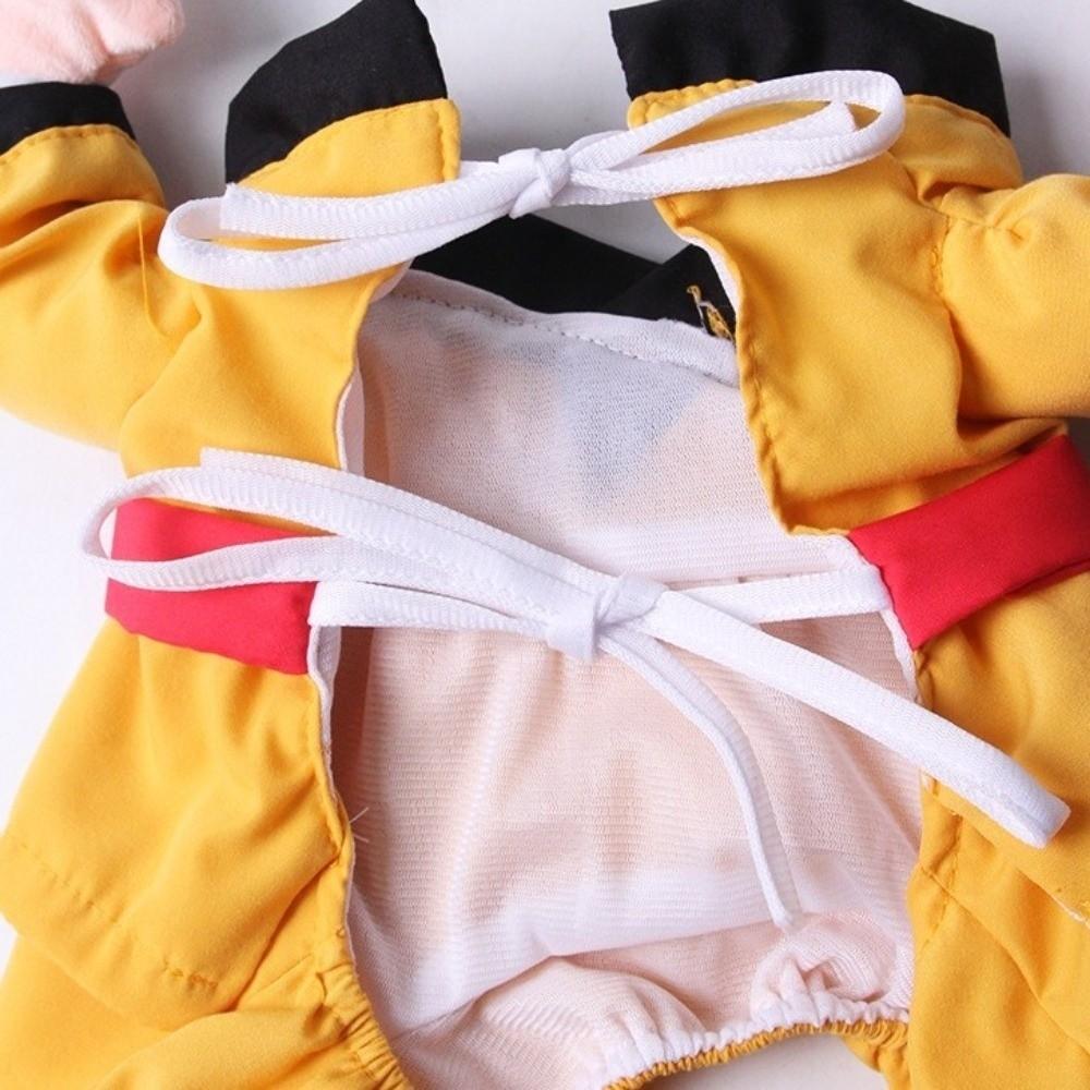 Funny Pet Transformational Outfit Breathable Pet Kung Fu Suit Pet Taekwondo Costume  Party Attire