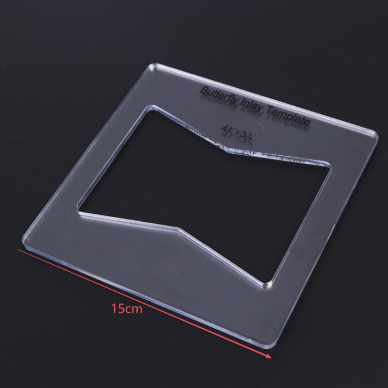 Practical Butterfly Inlay Template Portable Router Jig Template Wear Resistant Location Positioning Woodworking Tools