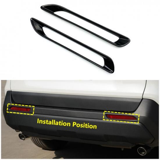 Glossy Black Rear Fog Light Frame Cover Trim For - Toyota RAV4