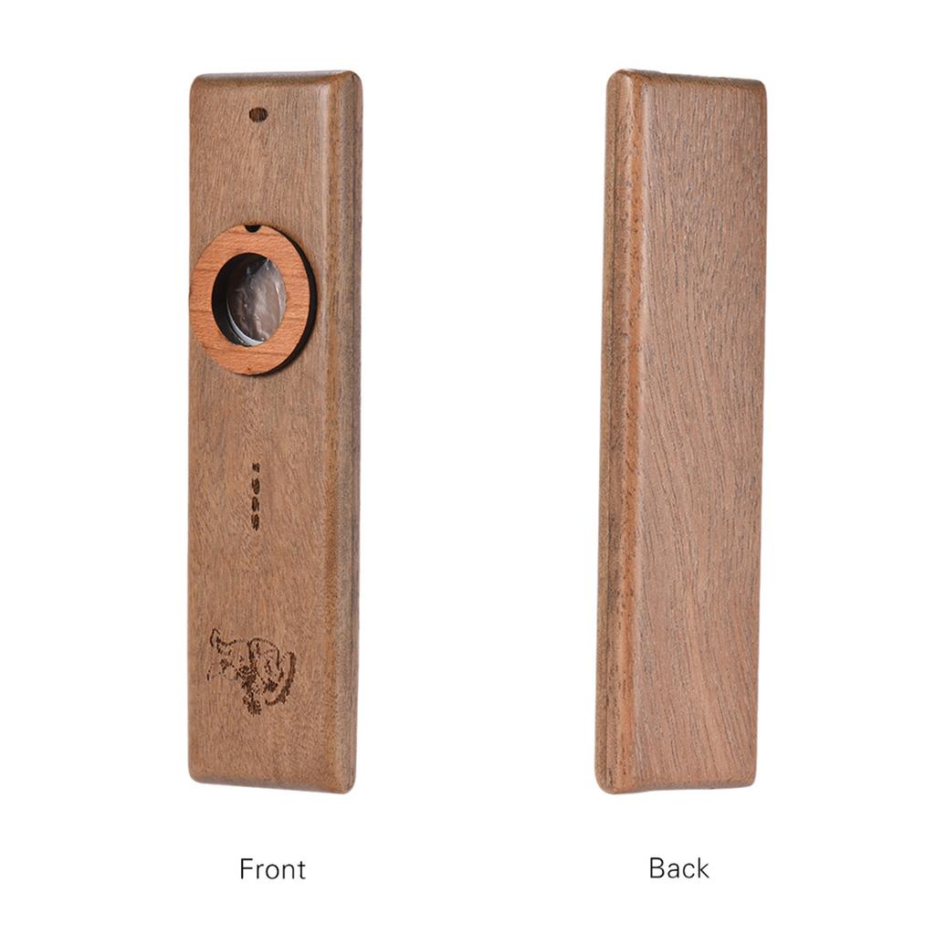 Ručně vyráběné dřevěné kazoo dřevěná harmonika s kovovou úložnou krabičkou hudební nástroj hračka pro děti dospělé