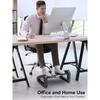 Fußstützen-Schreibtisch, höhenverstellbarer Fußhocker, ergonomische Fußstütze mit Massagefunktion für Büro und Zuhause
