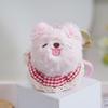Cute Cat Plush Keychain With Soft Short Pile Fur For Bags And Accessories
