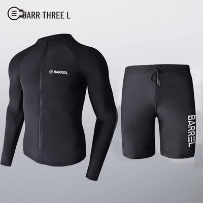 Korean Men's Long Sleeve Quick-Dry Diving Suit: Jellyfish-Proof Snorkeling & Surfing Set.