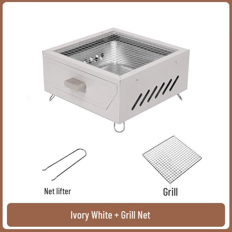 Portable Square Charcoal Grill