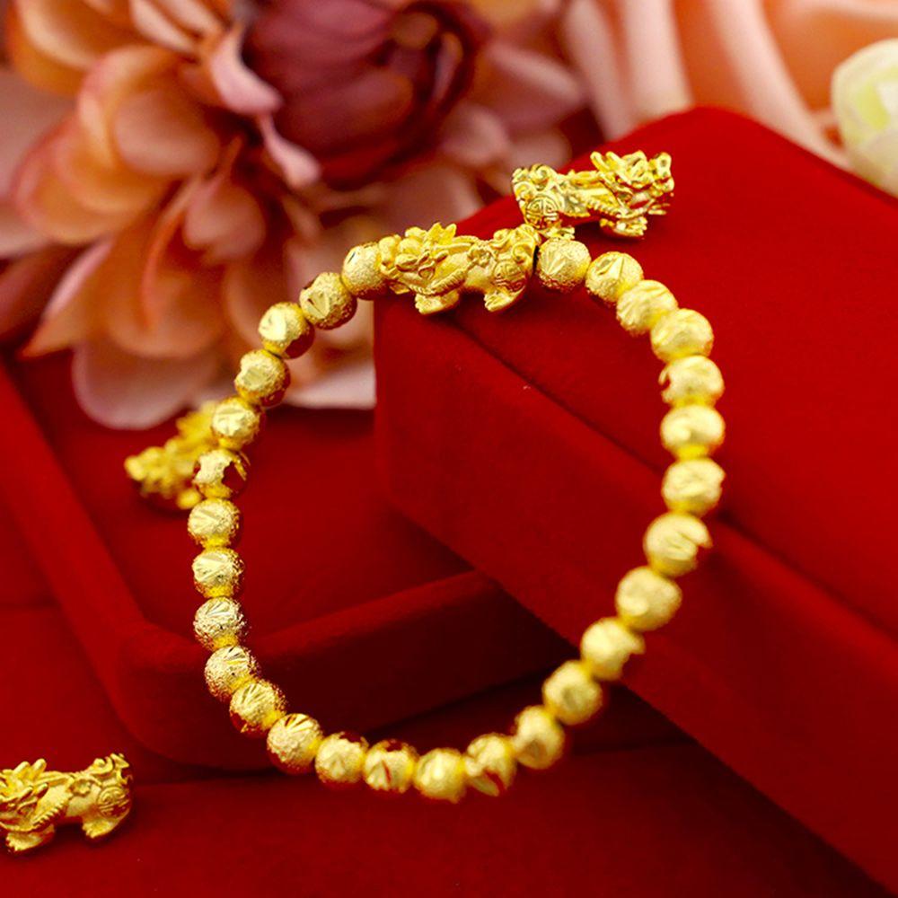 Pixiu Gold Color Brave Troops Beads Jewelry Accessories Chinese Style Bead DIY Making Accessories