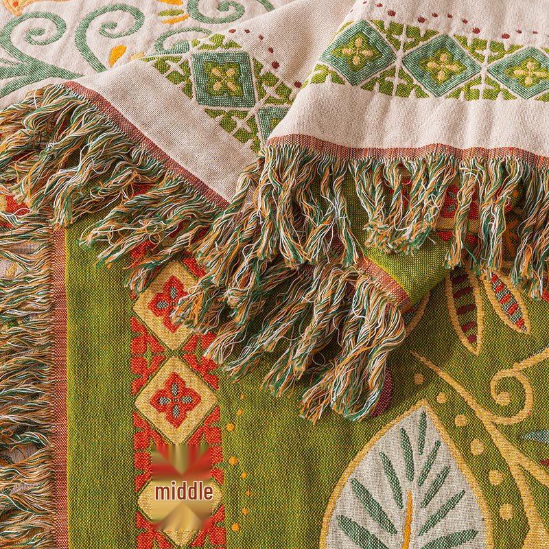 Brangdy Summer Floral Beige Lyocell Gauze Quilt