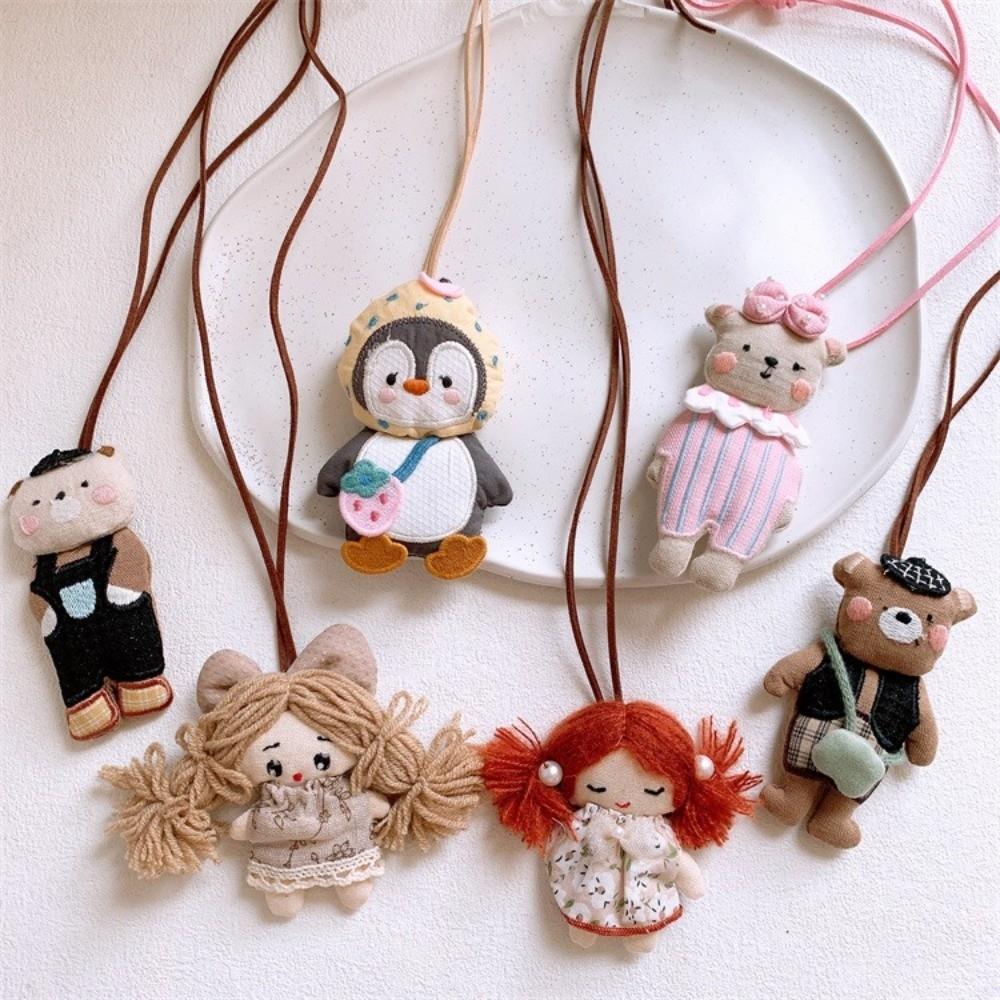 Girls Sweet Sweater Chain Retro Clothing Pendant Cute Sweater Necklace