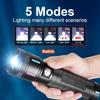 Super Bright LED Flashlight High Power Type-c Rechargeable Torch Light Long Range Flashlight Camping Fishing Lamp