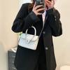 Stylish Jacquard Design Large-capacity Women's Shoulder Bag Korean Trend Simple And Chic Small Square Bag