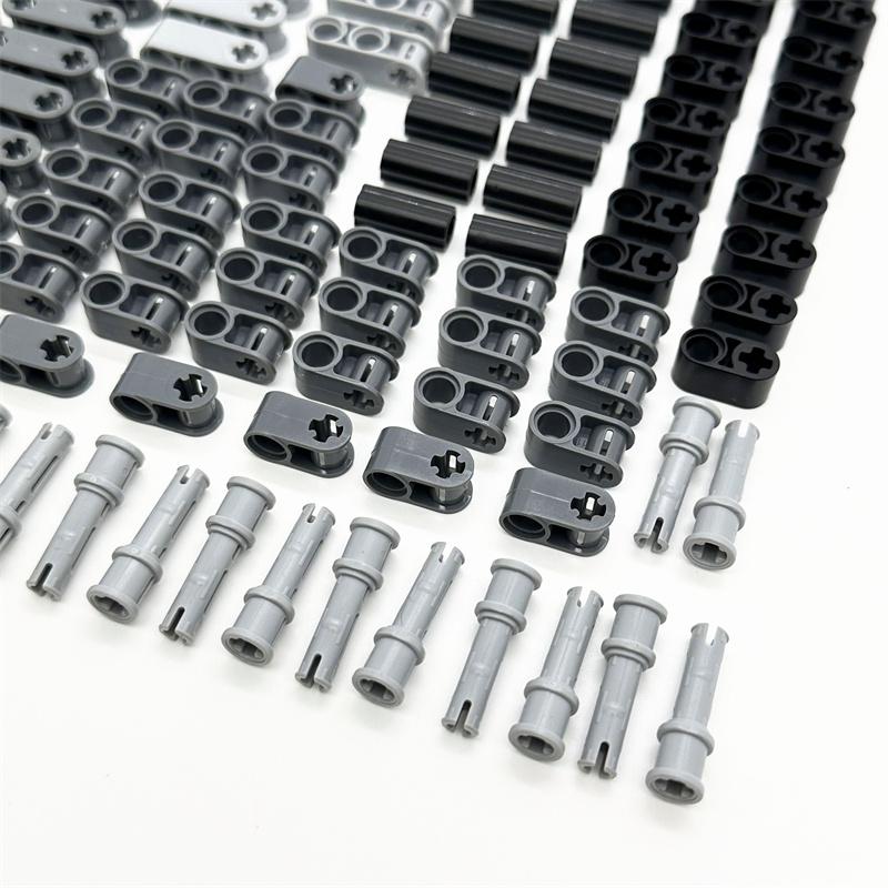 Technisches Rad Reifen Stifte Platte Set Bausteine Kompatibel 42003 32184 32054 Enlighten MOC Montage Partikel Ziegel Spielzeug