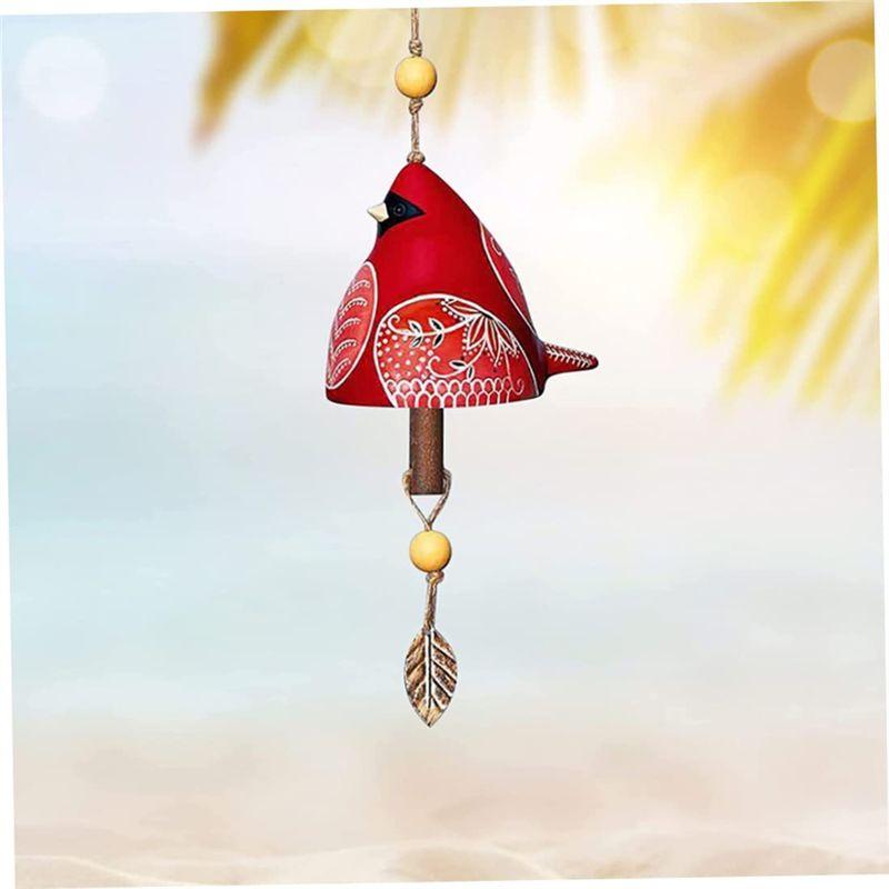 M-Modern-Bird Song Bell Garden Decoration,Hanging Rustic Wind Chime, Pendant Metal Tube Bell Door Bell Pendant, Festival Gift