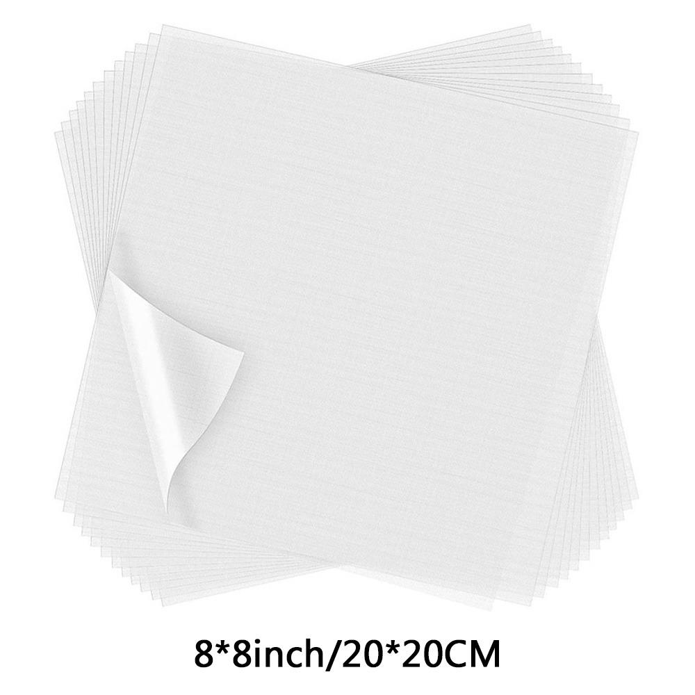 100Pcs DIY Crafts Water-soluble Embroidered Film Handmade Printable Lining Cloth  for Sewing Lovers