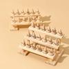 Simple solid wood cone ring display rack jewelry rack ring rack display jewelry rack live stream stall props