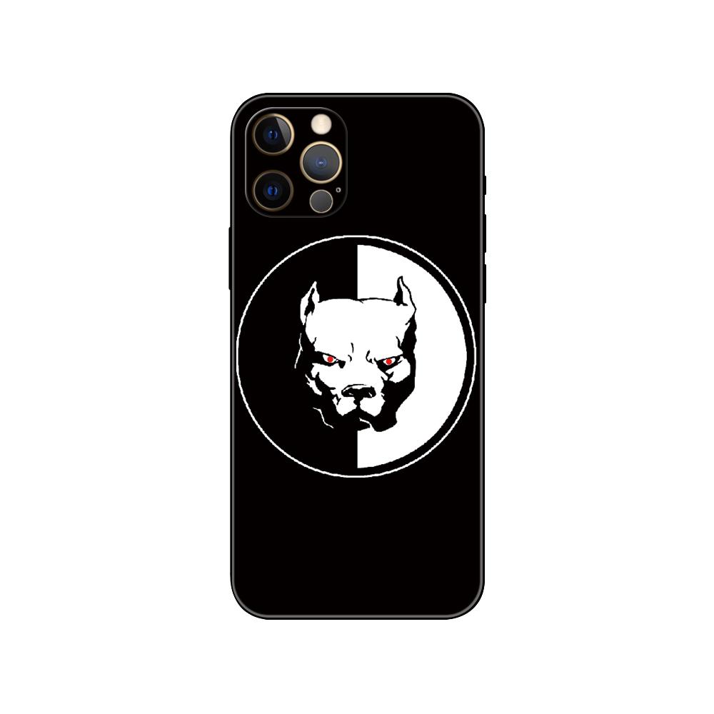 Black Tpu Case for Iphone 5 5s Se 2020 6 6s 7 8 Plus X 10 XR XS 11 12 13 Mini Pro MAX Back Cover Wolf Dog Cat Lion Tiger Animal